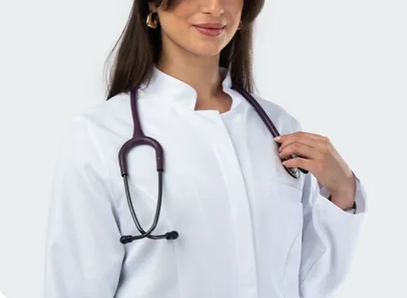 Blouse Manches Longues Col Officier - Femme