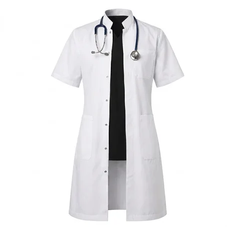 Blouse Demi Manches Col Officier - Femme