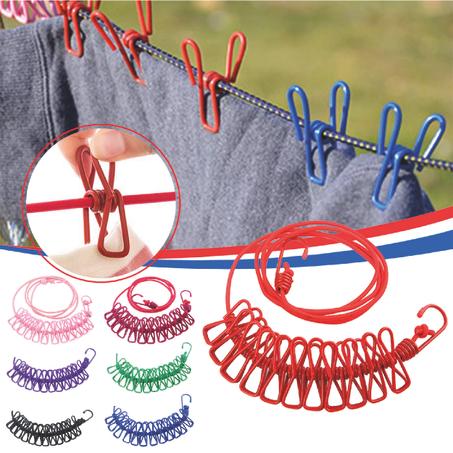 Corde à linge avec Pinces de séchage( 5 M )