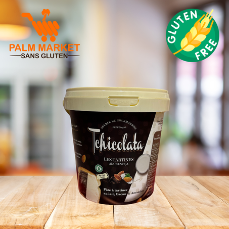 Tchicolata Pate a tartiner au lait , Cacao & Amandes
