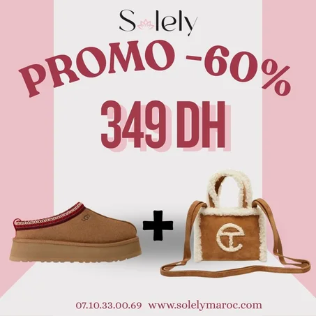 Duo Sac & Pantoufles UGG (-60%)