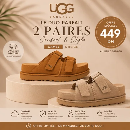 2 Sandales Hi Slide - OFFRE VIP