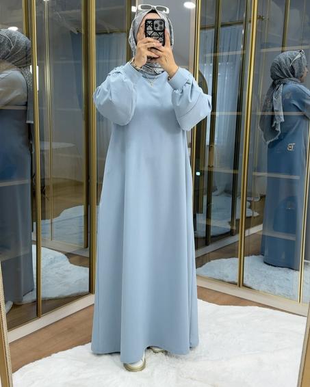 فستان محتشم واسع بقصة مريحة