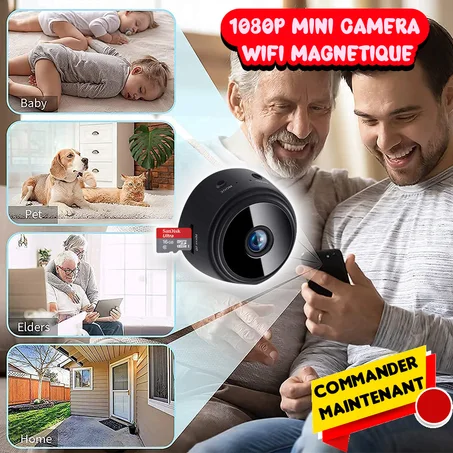 1080P Mini Caméra WiFi Magnétique