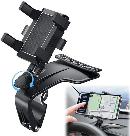 Support de téléphone pour voiture, rotation à 360°