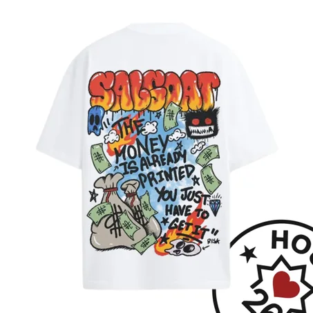 Money Printed Oversized T-shirt – ElGrandeToto تيشرت