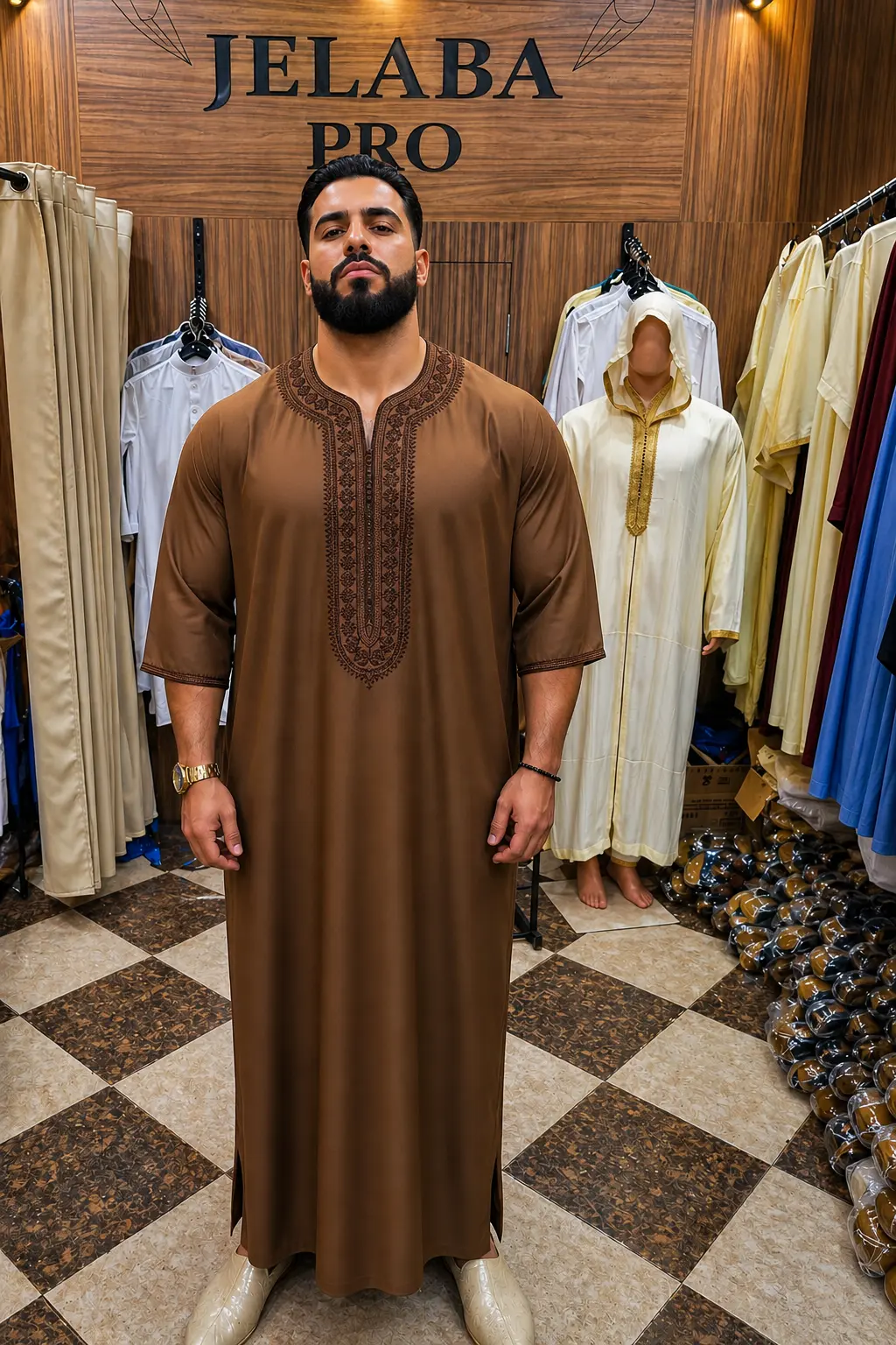 العيد قرّب… وجد لبسة العيد من دابا بكندورة كباردين والبلغة هدية غير بـ199 درهم