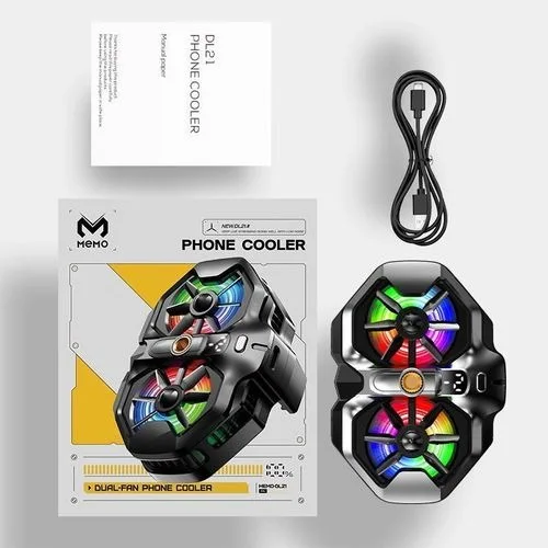 مبرد هاتف Dual Fan للتبريد أثناء اللعب أو البث المباشر