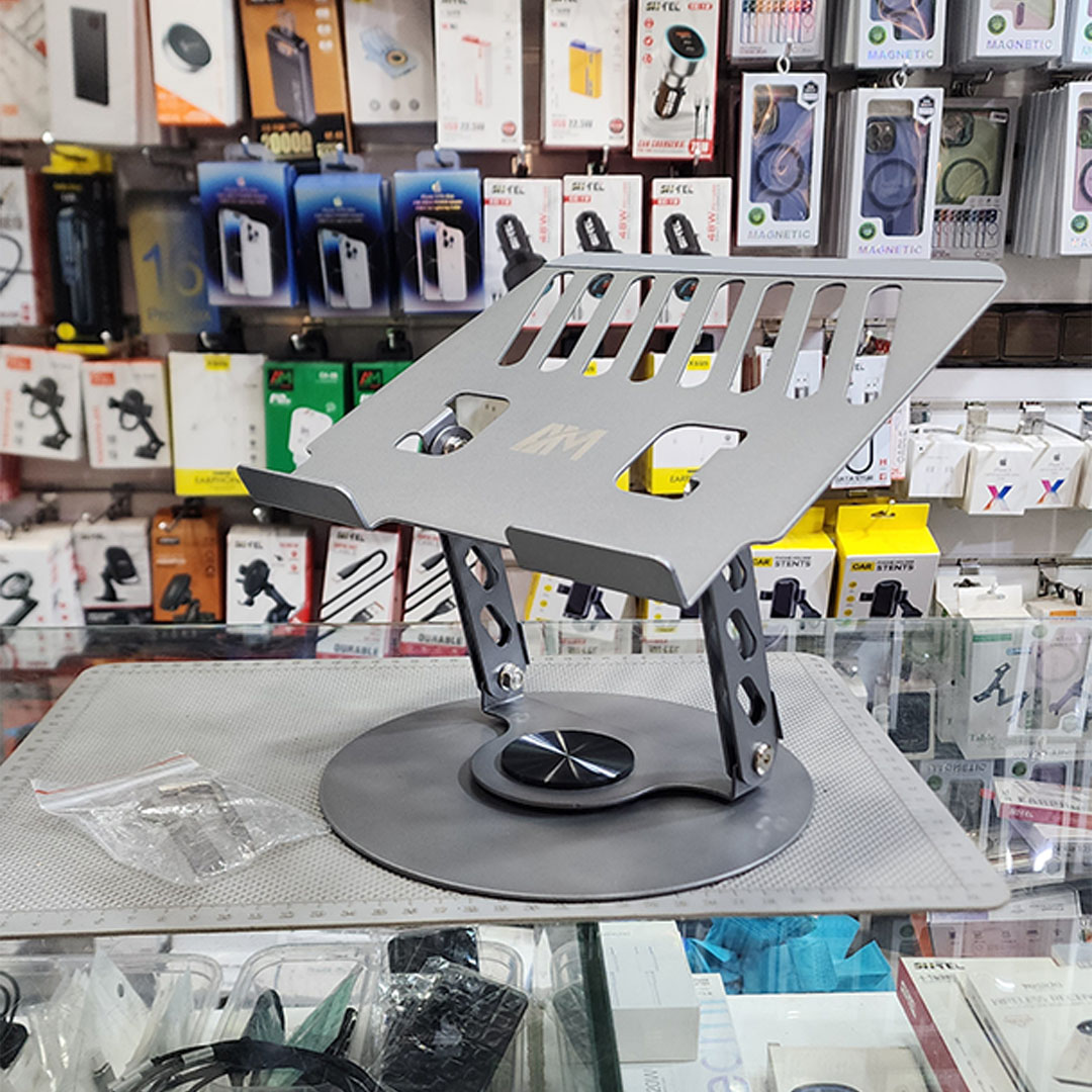 حامل لابتوب متعدد الاستخدامات – قابل للدوران 360°، والطي، والتعديل لتحسين راحتك وإنتاجيتك - Laptop Stand