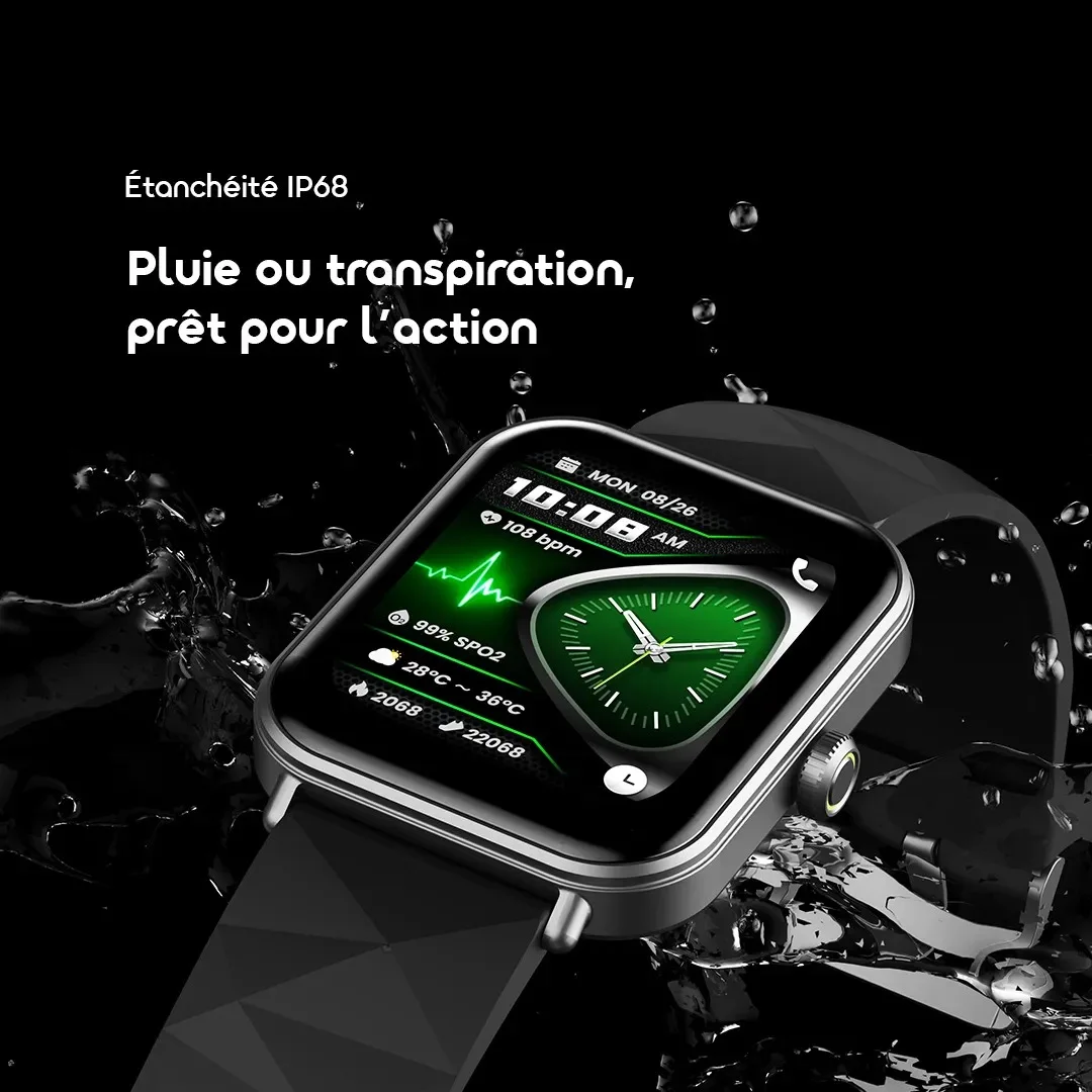 oraimo Watch Nova 2 Lite Montre connectée avec écran tactile couleur AMOLED de 1,93 pouces