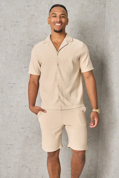 ENSEMBLE SHORT ET CHEMISE CÔTELÉ 🇹🇷🇹🇷🇹🇷