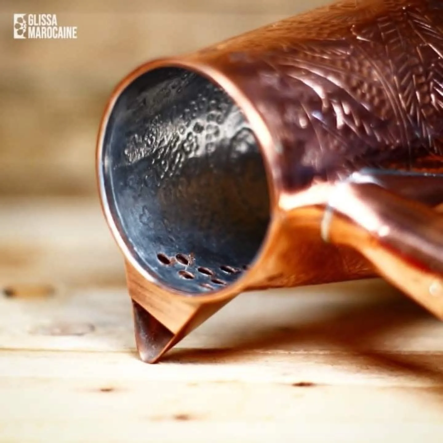 ززوة إعداد المشروبات الساخنة مصنوعة يدويا من النحاس الأصلي - Zizwa for hot Drinks, handcrafted from 100% pure copper