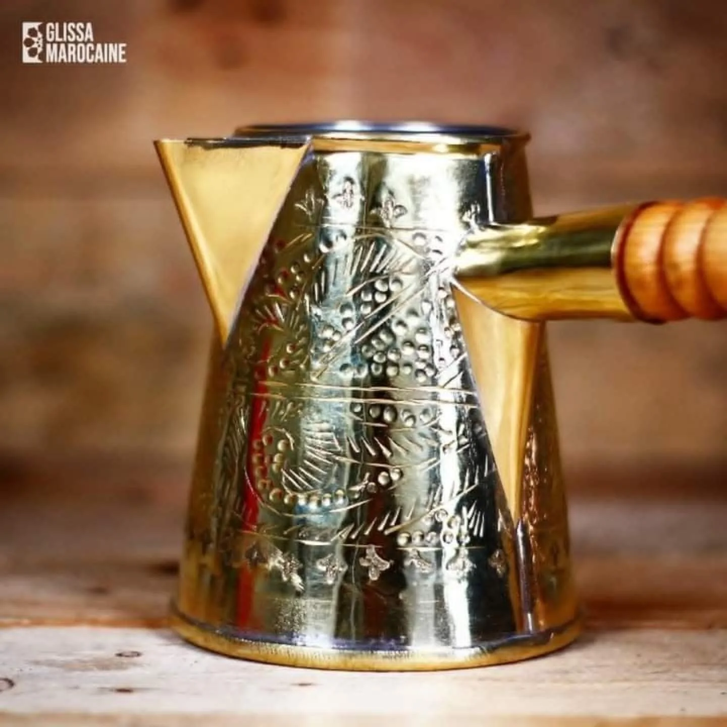 ززوة إعداد المشروبات الساخنة مصنوعة يدويا من النحاس الأصلي - Zizwa for hot Drinks, handcrafted from 100% pure copper