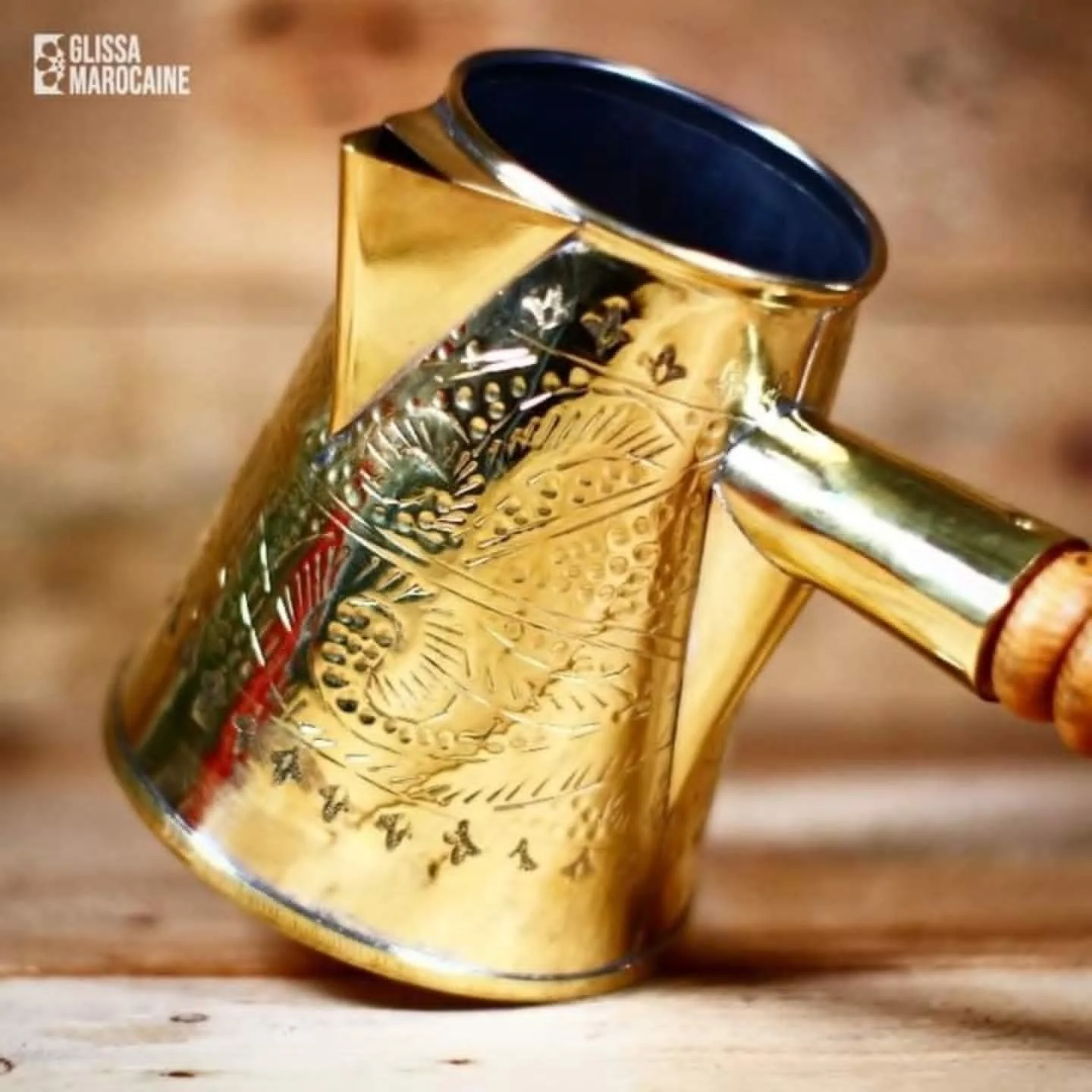 ززوة إعداد المشروبات الساخنة مصنوعة يدويا من النحاس الأصلي - Zizwa for hot Drinks, handcrafted from 100% pure copper