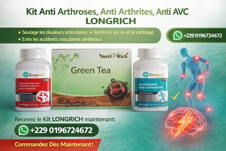 Kit Anti Arthroses, Anti Arthrites, Anti AVC LONGRICH