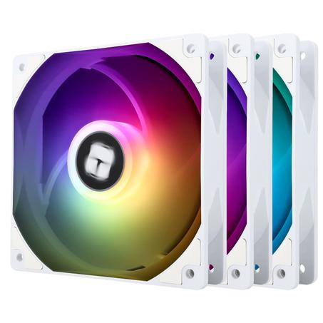 Thermalright Ventilador de CPU TL-C12CW-S X3 Ventilador de CPU de 4.724 in, ventilador de carcasa ARGB blanco, ventilador de enfriamiento de hasta 1550 RPM