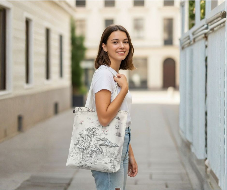 Tote bag Alice Au pays des merveilles (à colorier)