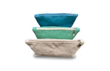 Trousse zippé en tissu