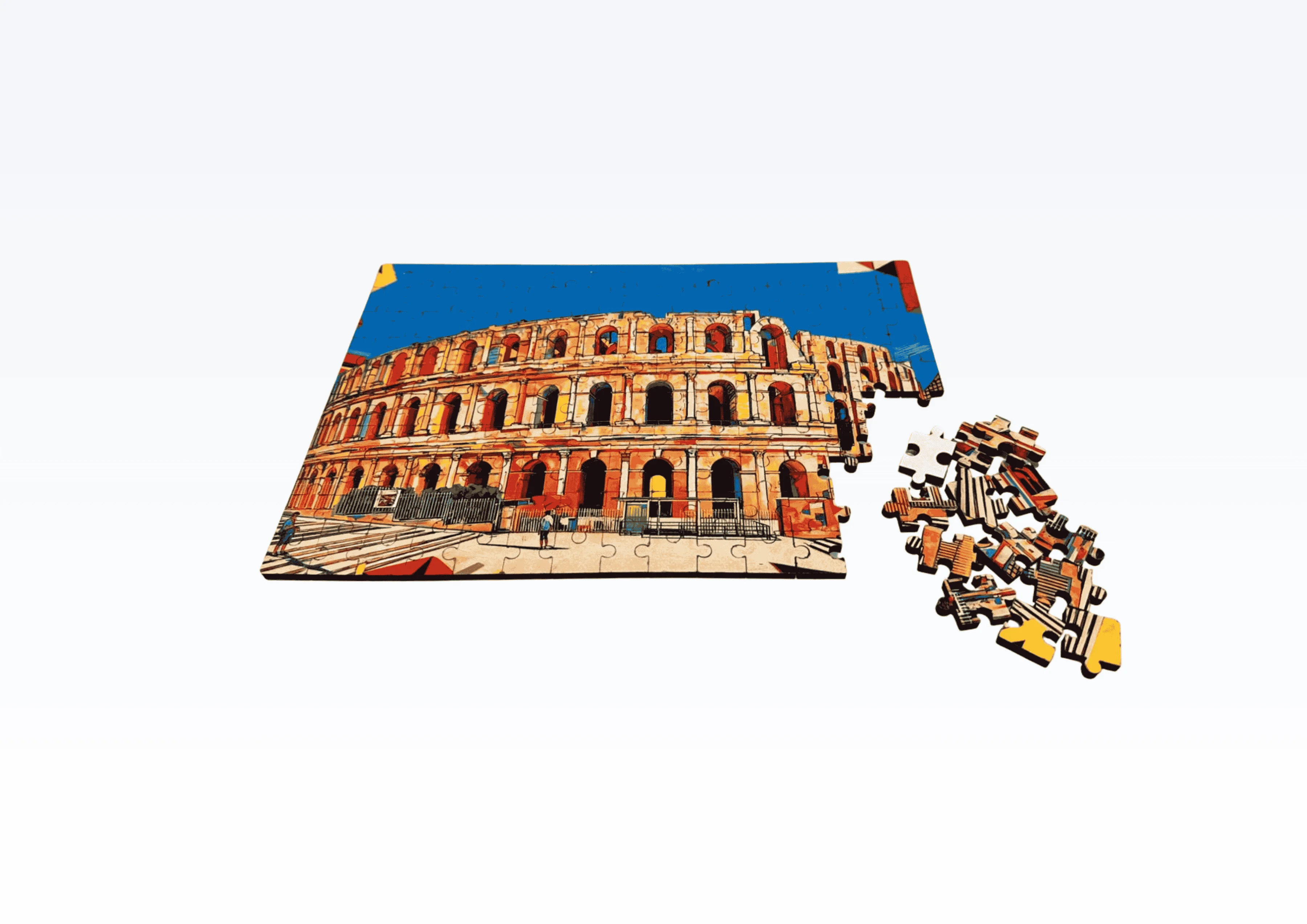 Puzzle en bois- Amphithéâtre d'El Jem - 150 pièces