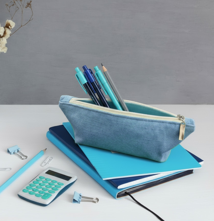Trousse zippé en tissu