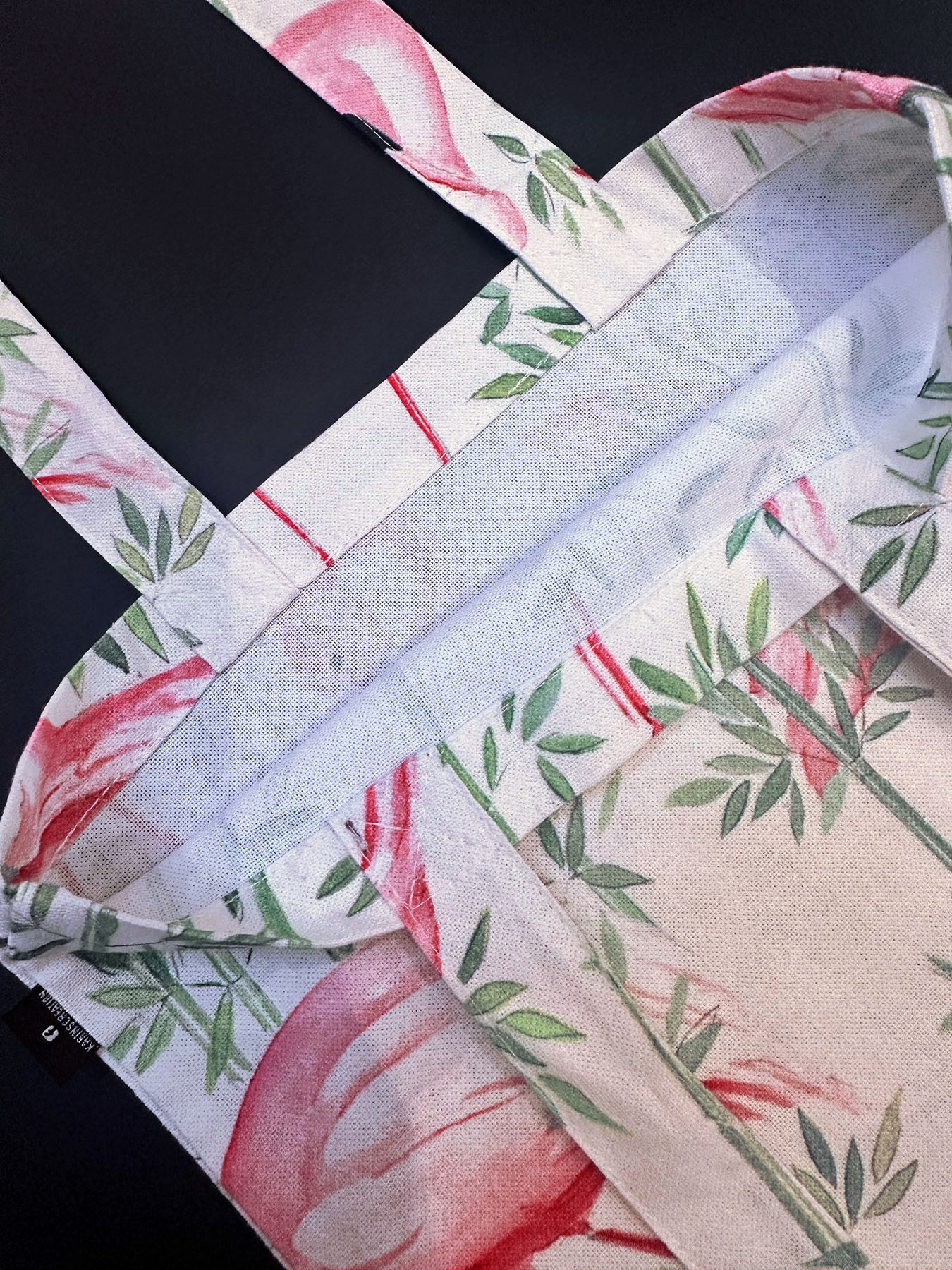 Tote bag imprimé flamants roses (EDITION LIMITÉE)