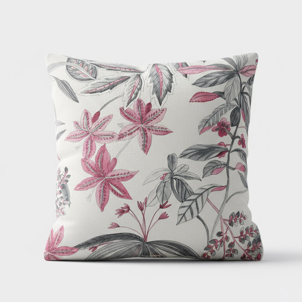 Housse de coussin floral