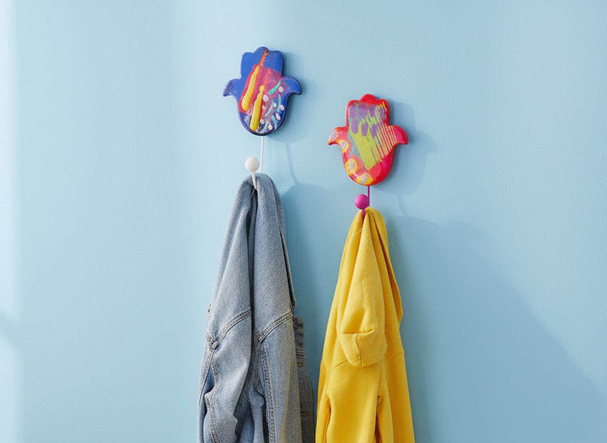 Ensemble de 2 portes manteau en céramique