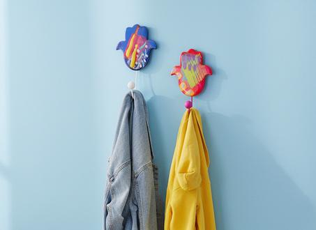 Ensemble de 2 portes manteau en céramique