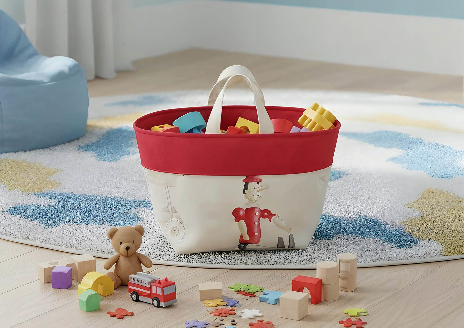 Paniers à jouets en tissu - rangement pour chambre enfant