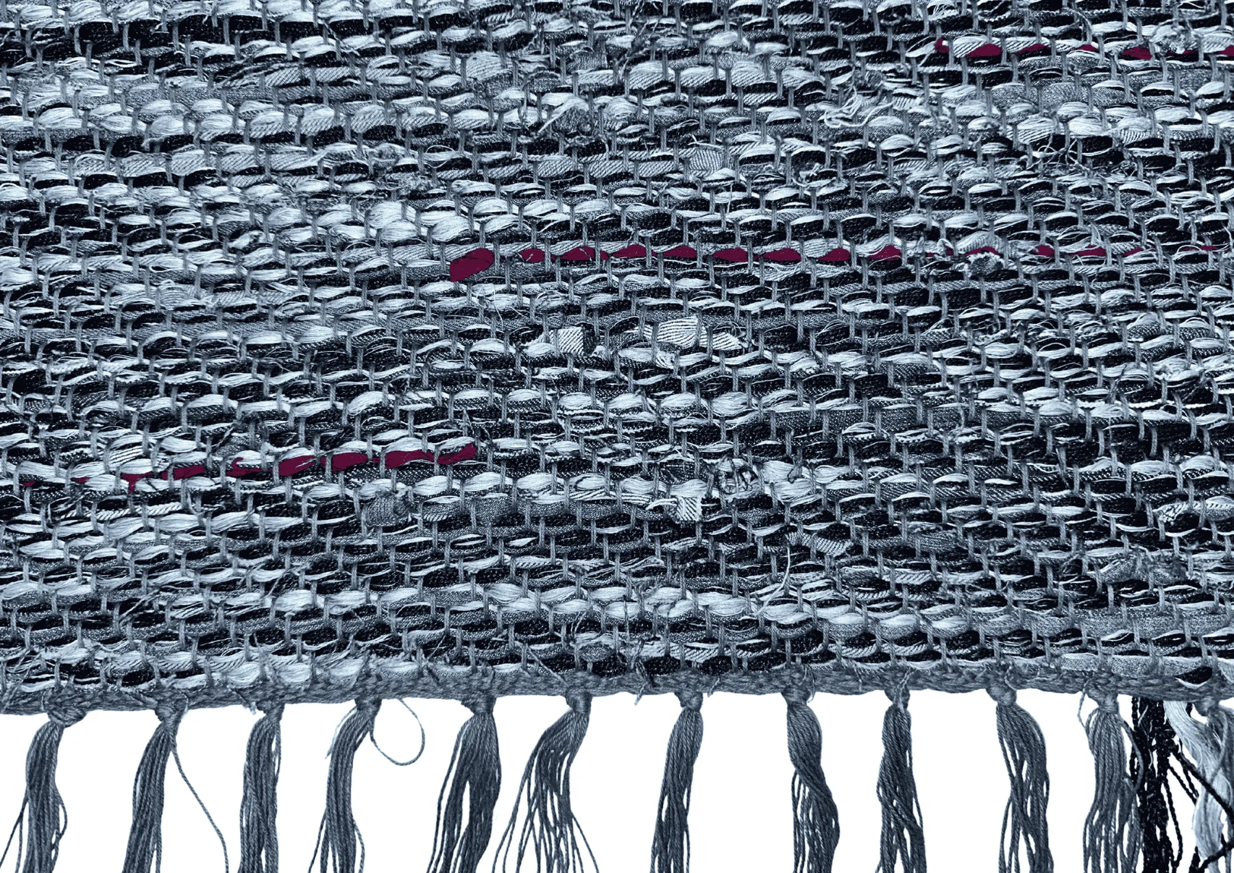 Tapis de couloir en jeans recyclé