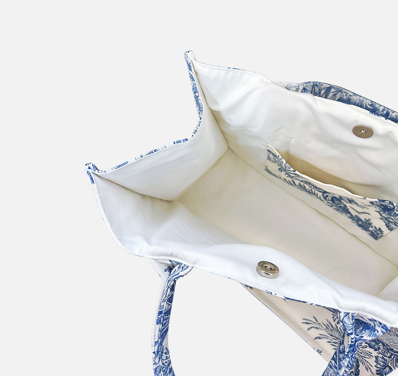 Sac cabas toile de jouy