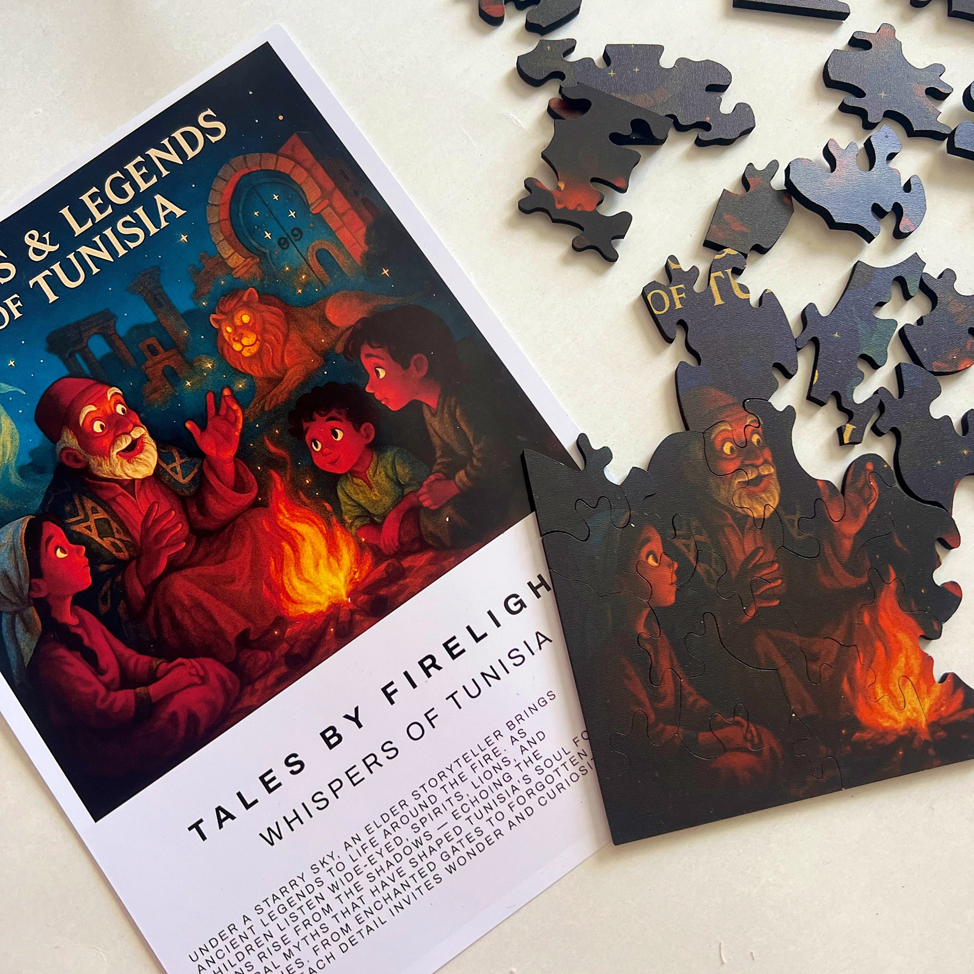 Puzzle en bois – Tales by The Firelight – Whispers of Tunisia