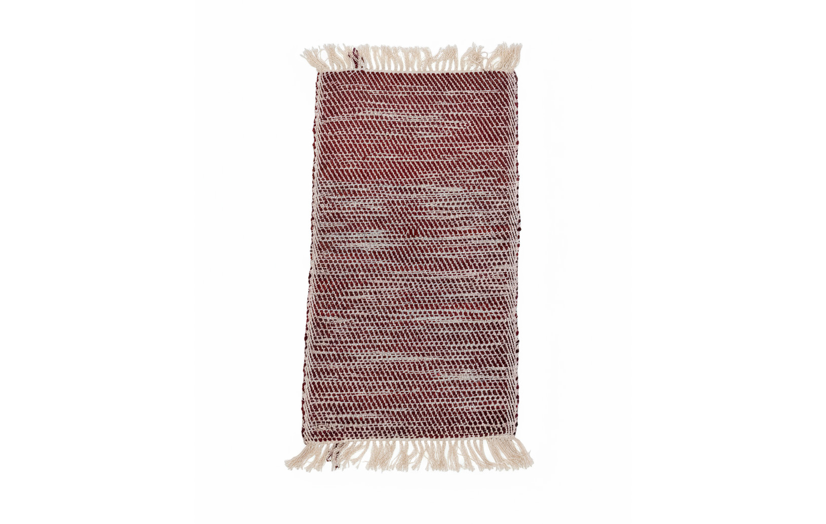 Descente de lit chinée Rouge / Gris