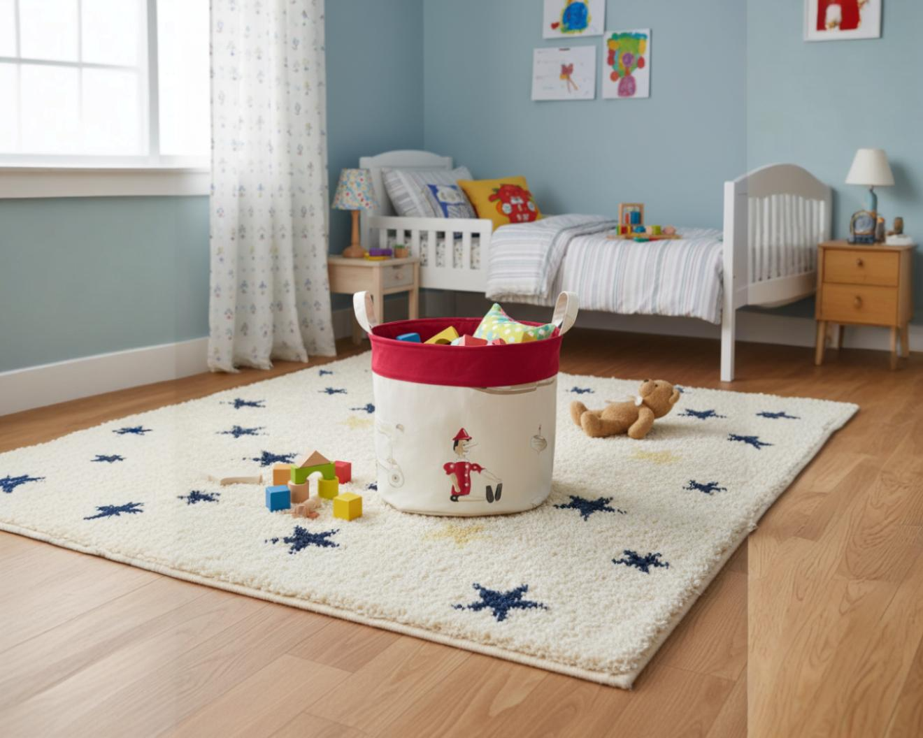 Panier de rangement pour chambre enfant