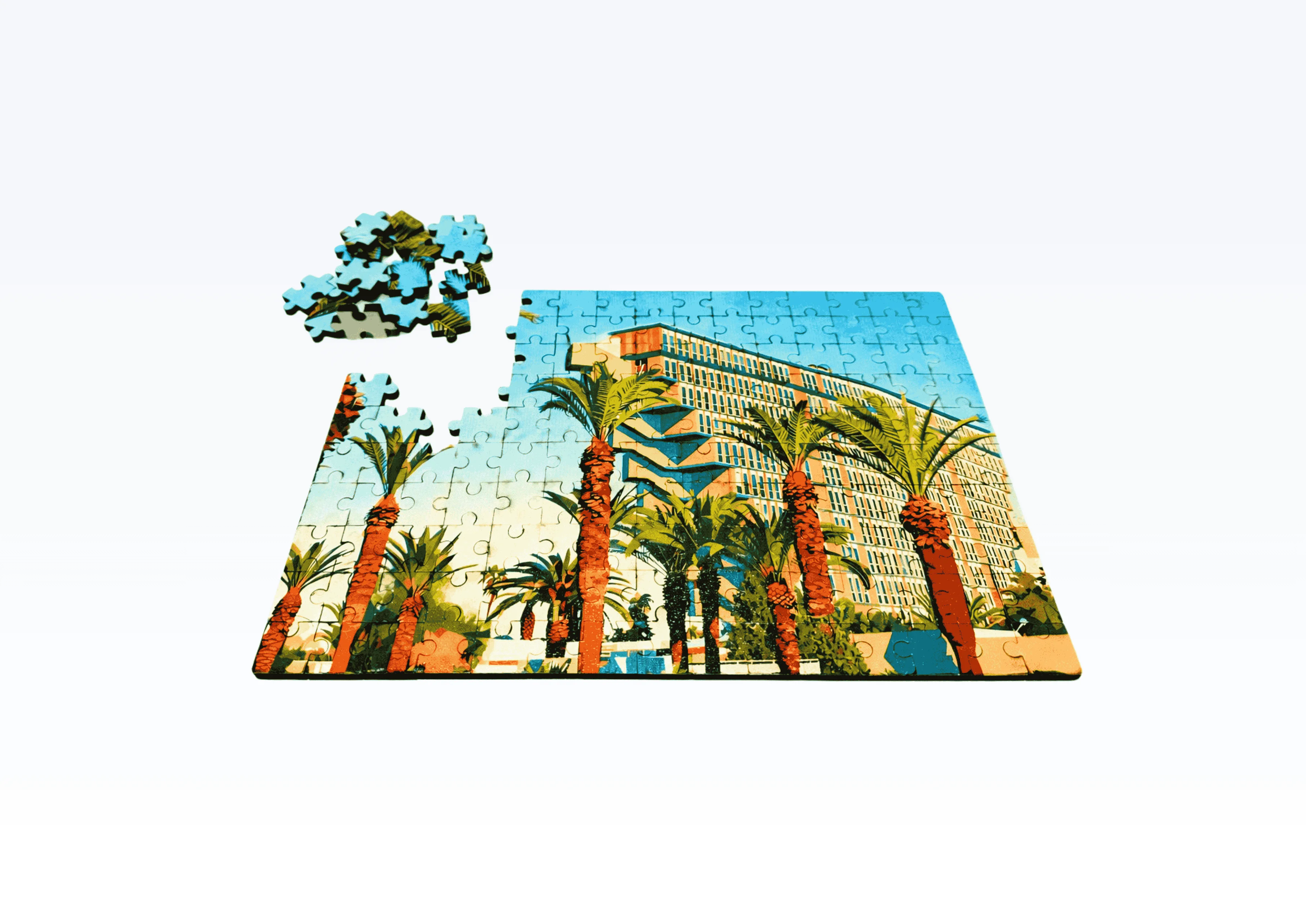 Puzzle en bois - Hôtel du Lac- 150 pièces