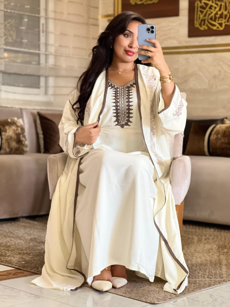 قفطان بالحزام 2 بياس