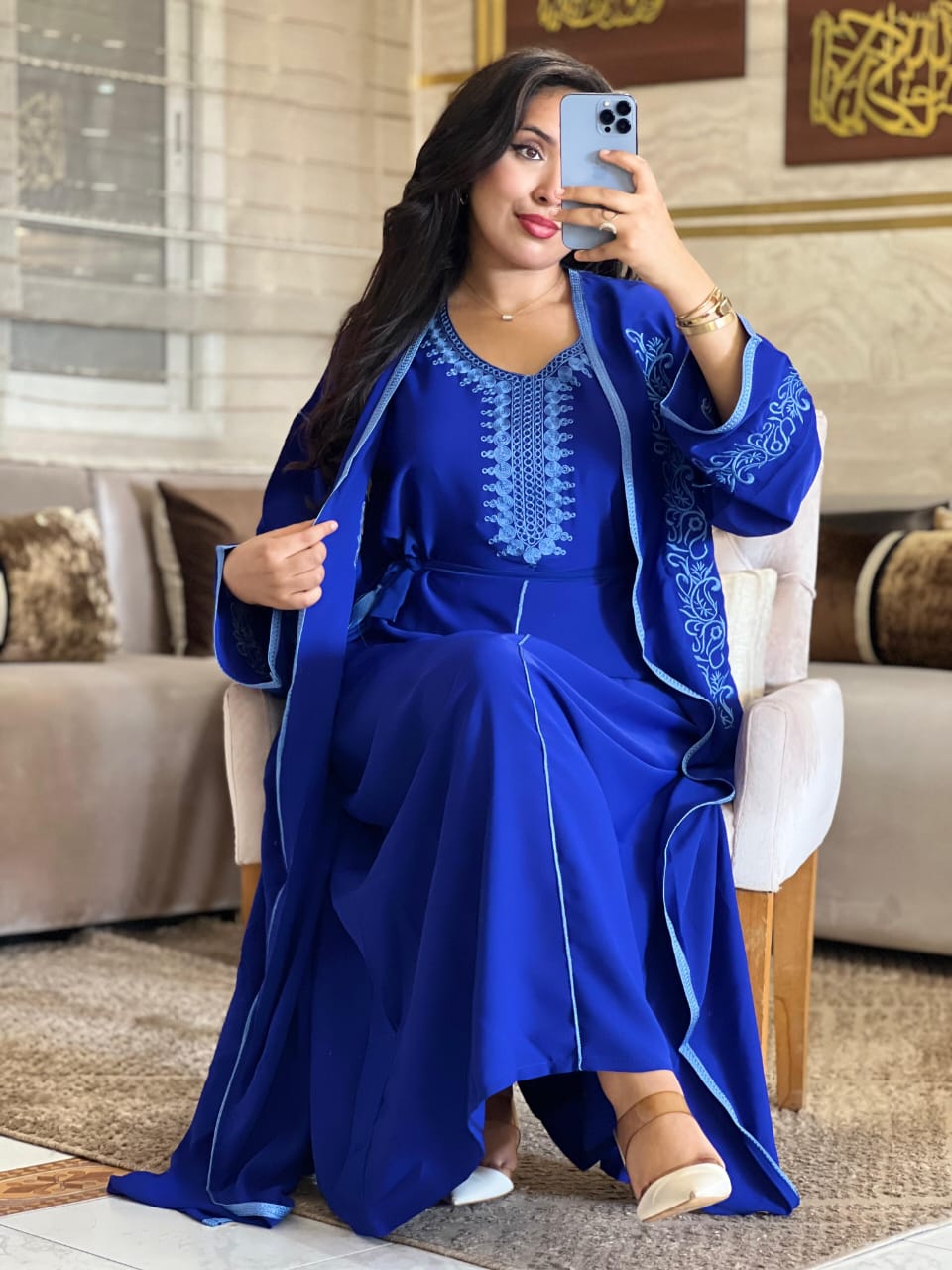 قفطان بالحزام 2 بياس