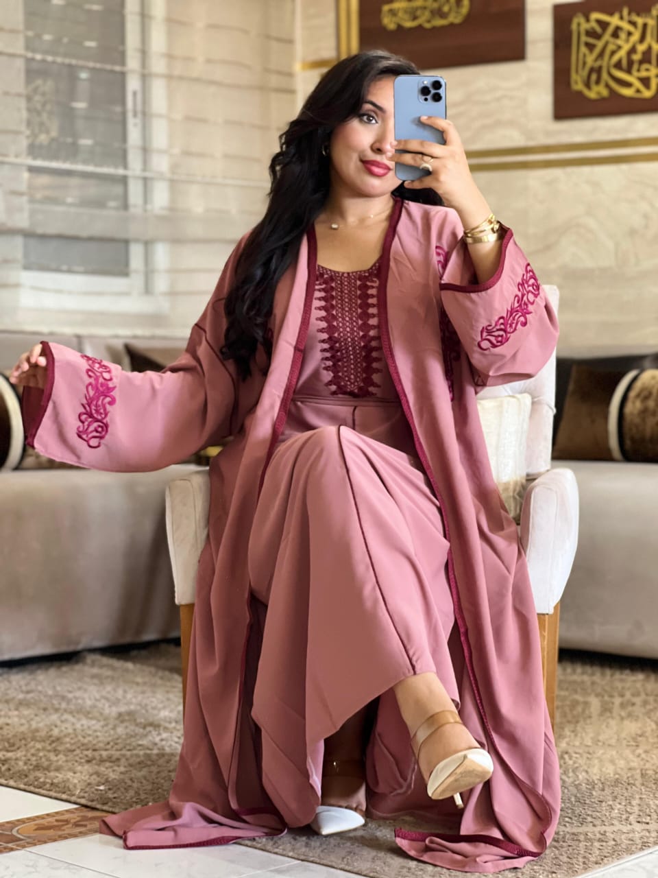 قفطان بالحزام 2 بياس