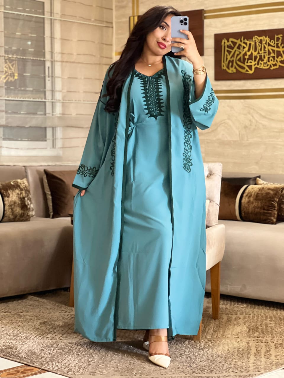 قفطان بالحزام 2 بياس