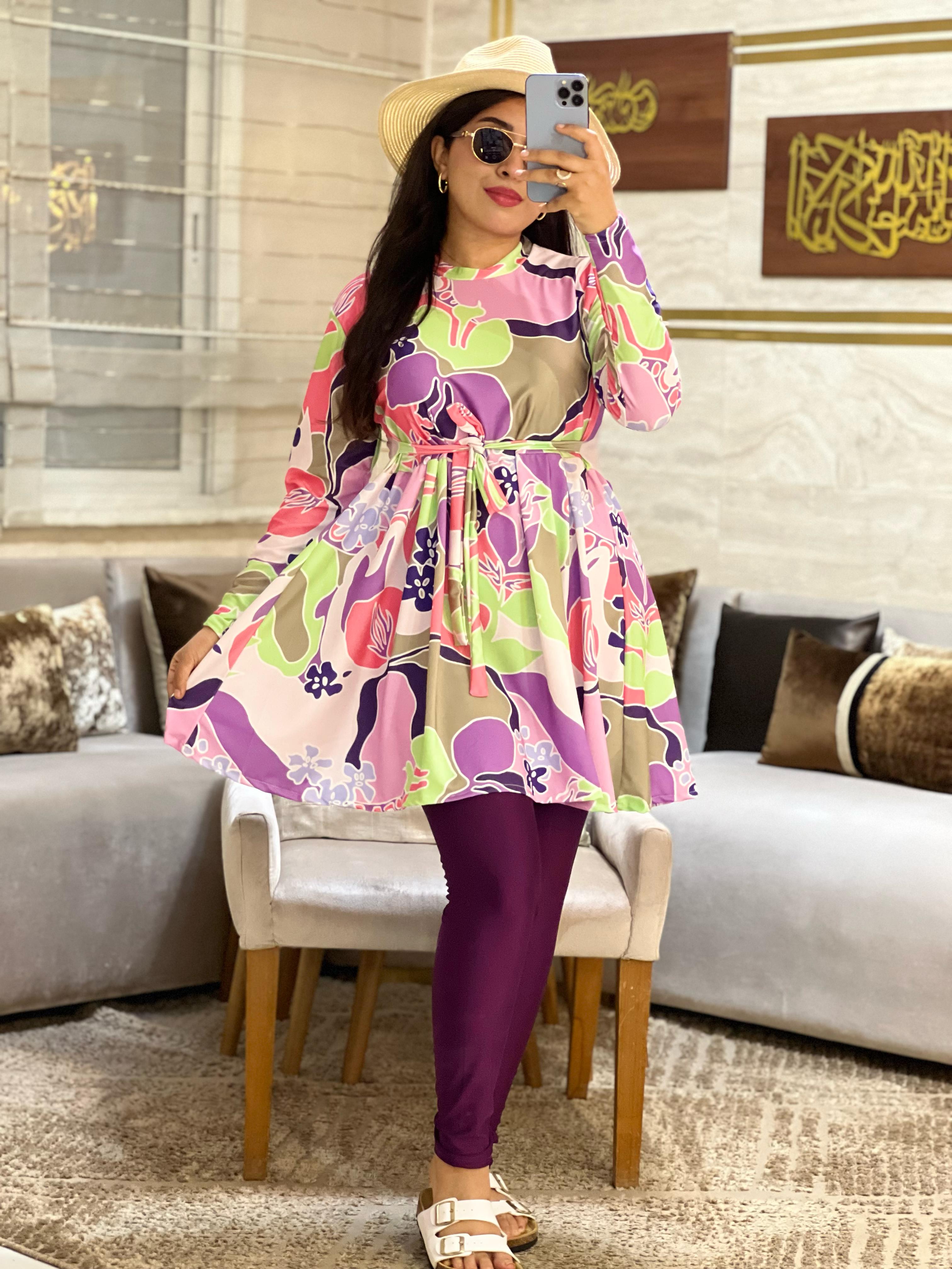 بوركيني بألوان صيفية روعة