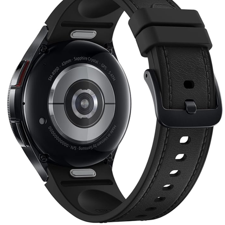 2 سامسونج ساعة جالكسي ووتش 6 الذكية الكلاسيكية، مراقبة الصحة، تتبع اللياقة البدنية، بطارية شحن سريع، بلوتوث، 43 ملم، اسود (اصدار المملكة العربية السعودية)