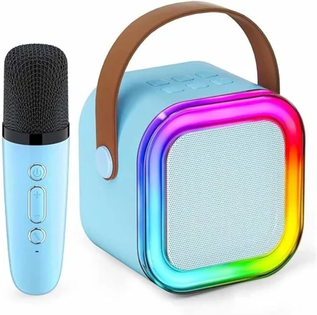 Colorful Karaoke Sound System – Model K12 (Speaker + Wireless Microphone)