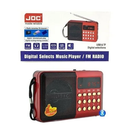 Joc H011UR Portable Digital FM Mini Radio (Rechargeable)-راديو FM رقمي محمول Joc H011UR مع بطارية قابلة للشحن