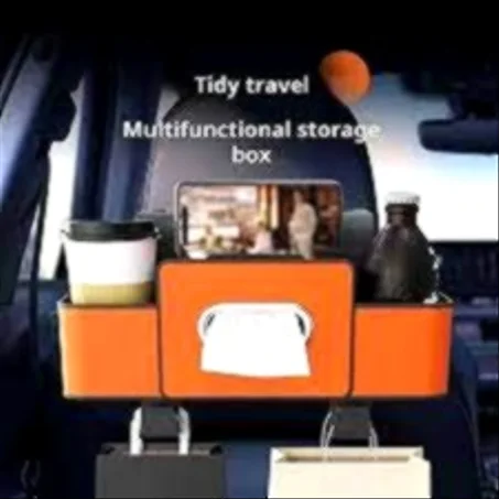 Multifunction Car Backseat Organizer & Storage Box-منظم خلفي متعدد الوظائف لمقعد السيارة مع صندوق تخزين