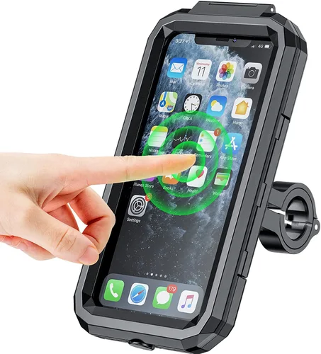 Weather-Resistant Bike & Motorcycle Phone Holder (360° Rotation)-حامل هاتف مقاوم للعوامل الجوية للدراجات الهوائية والنارية