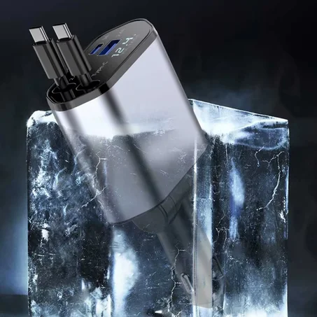 Retractable Fast Car Charger – Premium Design