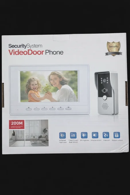 Video Door Phone Security System (7″ Monitor)-نظام جرس باب مع شاشة فيديو (Video Door Phone)