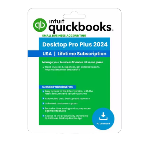 Intuit Quickbooks Desktop Pro Plus 2024 Lifetime Activation For Mac or Windows (Up to 55% Off)
