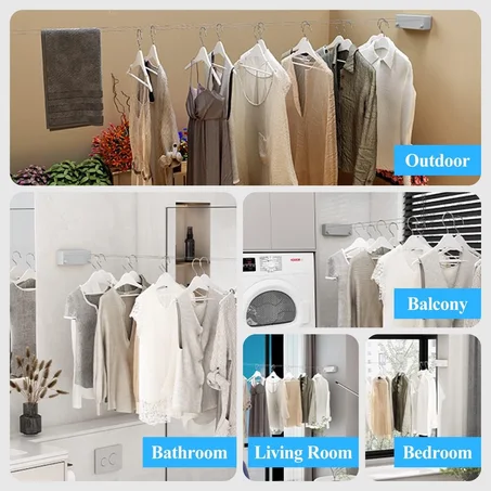 Ligne de séchage de vêtements rétractable c