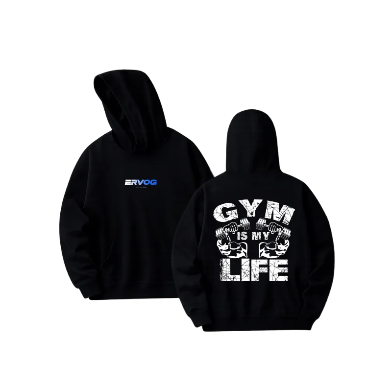 OVERSIZED HOODIE GYM IS LIFE